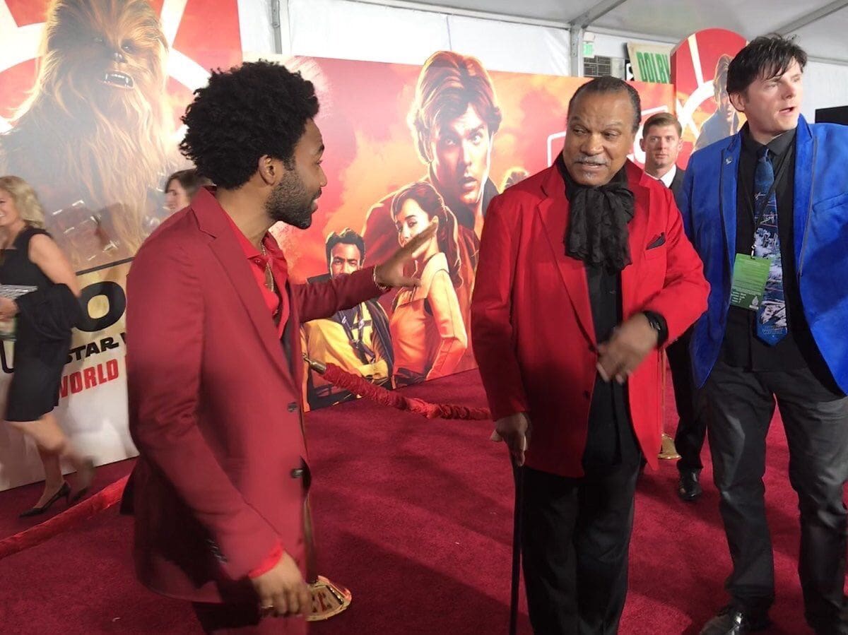 Donald Glover and Billy Dee Williams