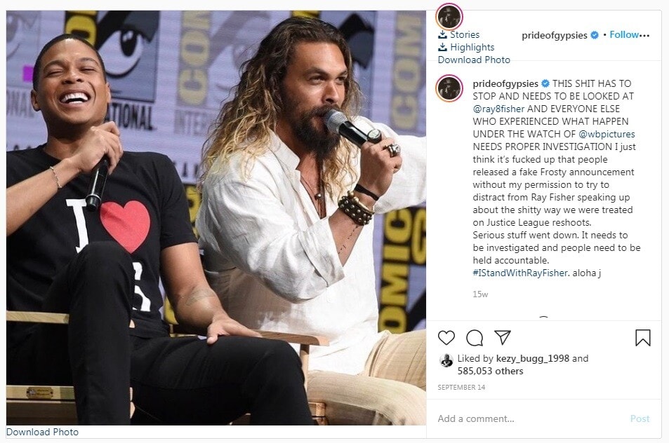 Jason Mamoa on Frosty